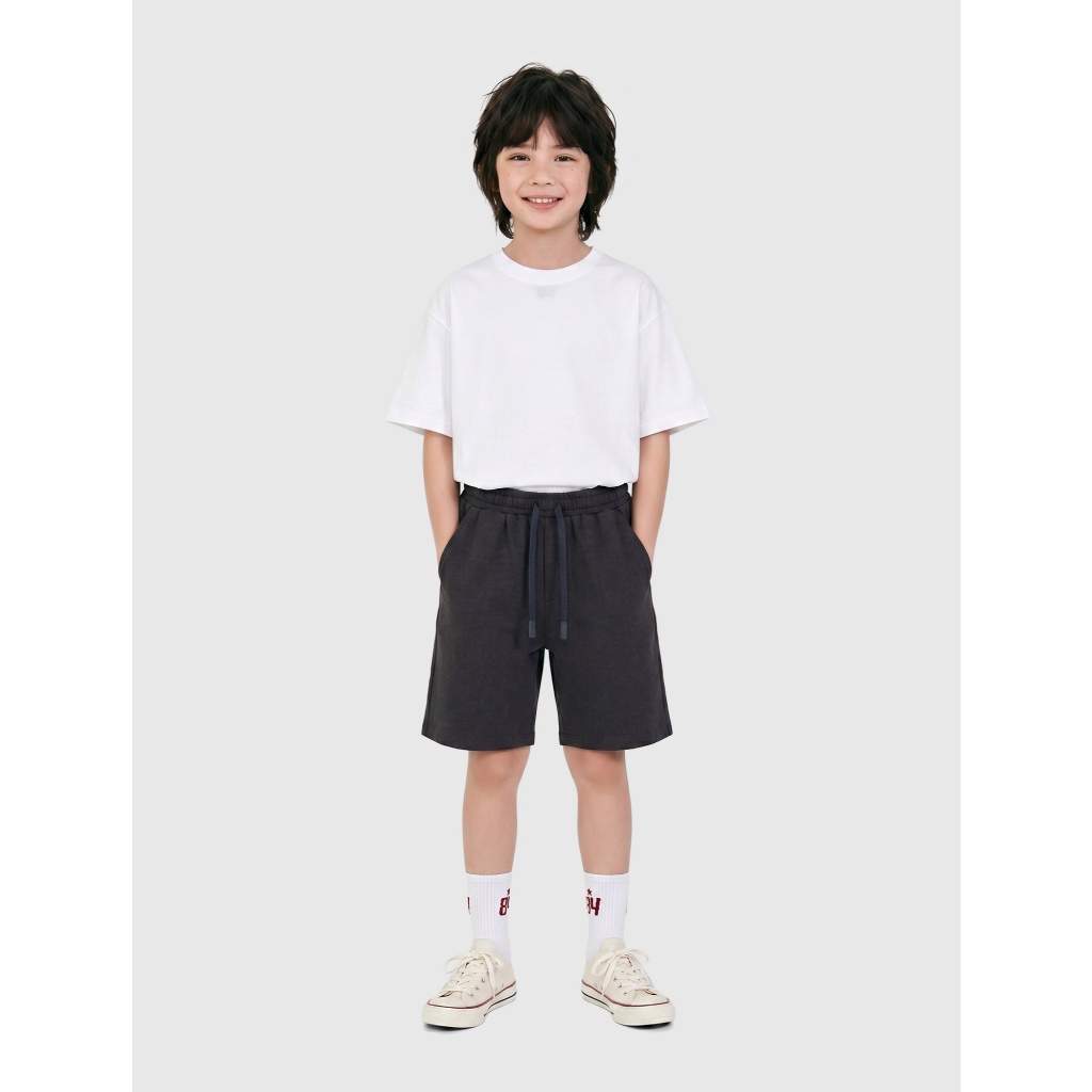 Quần short bé trai CANIFA chất liệu cotton thoáng khí cạp chun co giãn 2BS26C005