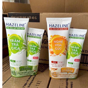 Sửa / gel rửa mặt Hazeline 100gr tặng