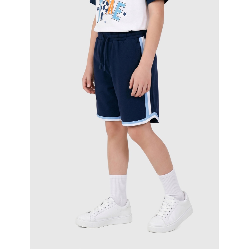 Quần short bé trai CANIFA cạp chun phối line phong cách thể thao năng động 2BS26C006