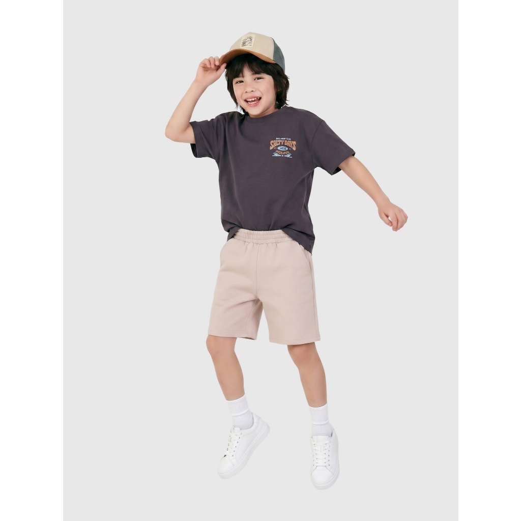 Quần short bé trai CANIFA cạp chun basic chất liệu thoáng mát 2BS26S010