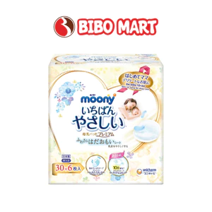Miếng Lót Thấm Sữa Moony Cao Cấp Thấm Hút Siêu Tốc Chống Tràn - Bibo Mart