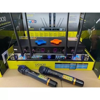 Micro Không Dây UGX 30 Hát Nhẹ, Chống Hú Rít, Bắt Sóng Cực Xa, Mic Có Độ Nhạy Cao- Hát Rất Hút Âm, Sóng Xa 150 Mét