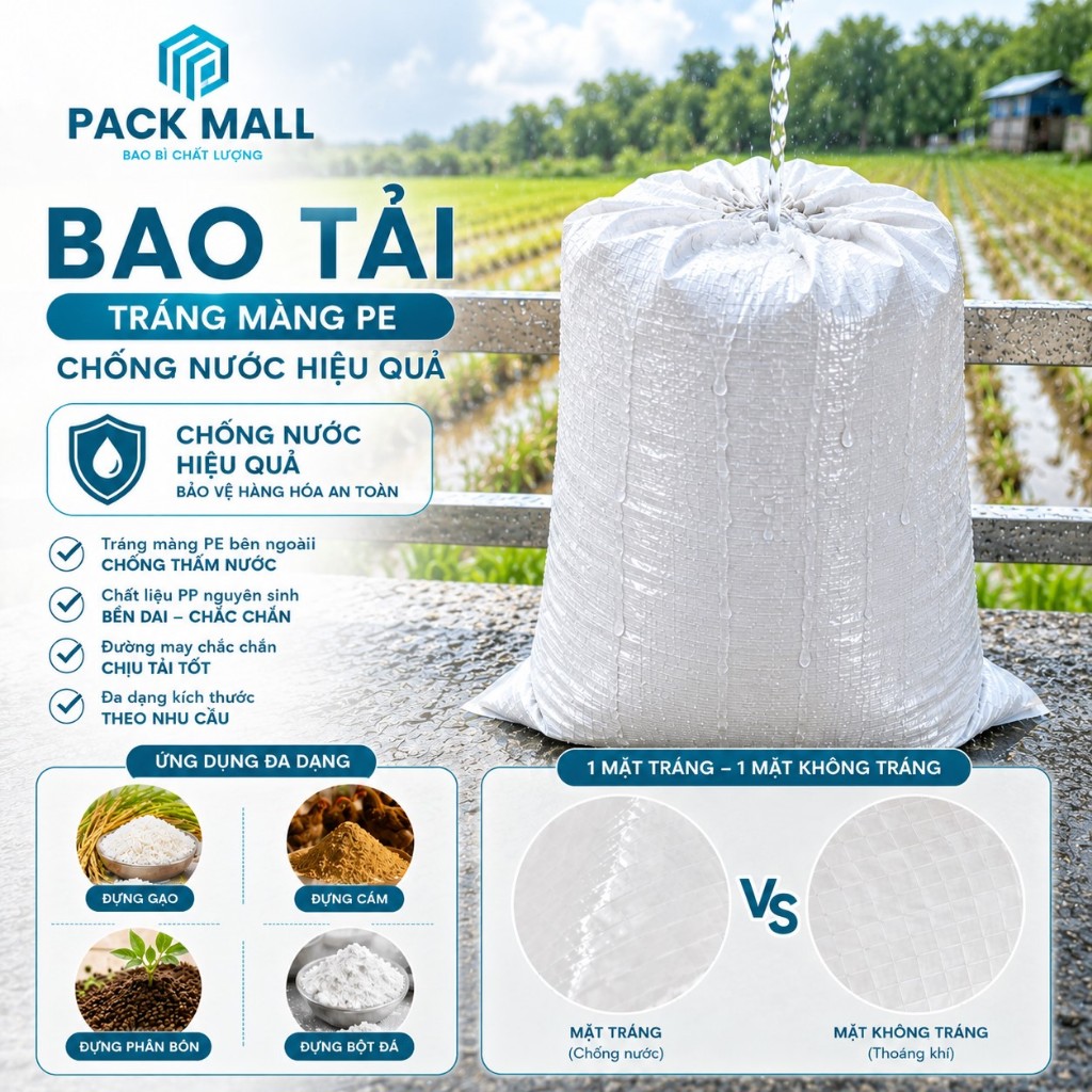 BAO TẢI CHỐNG NƯỚC – BAO TRÁNG MÀNG PE