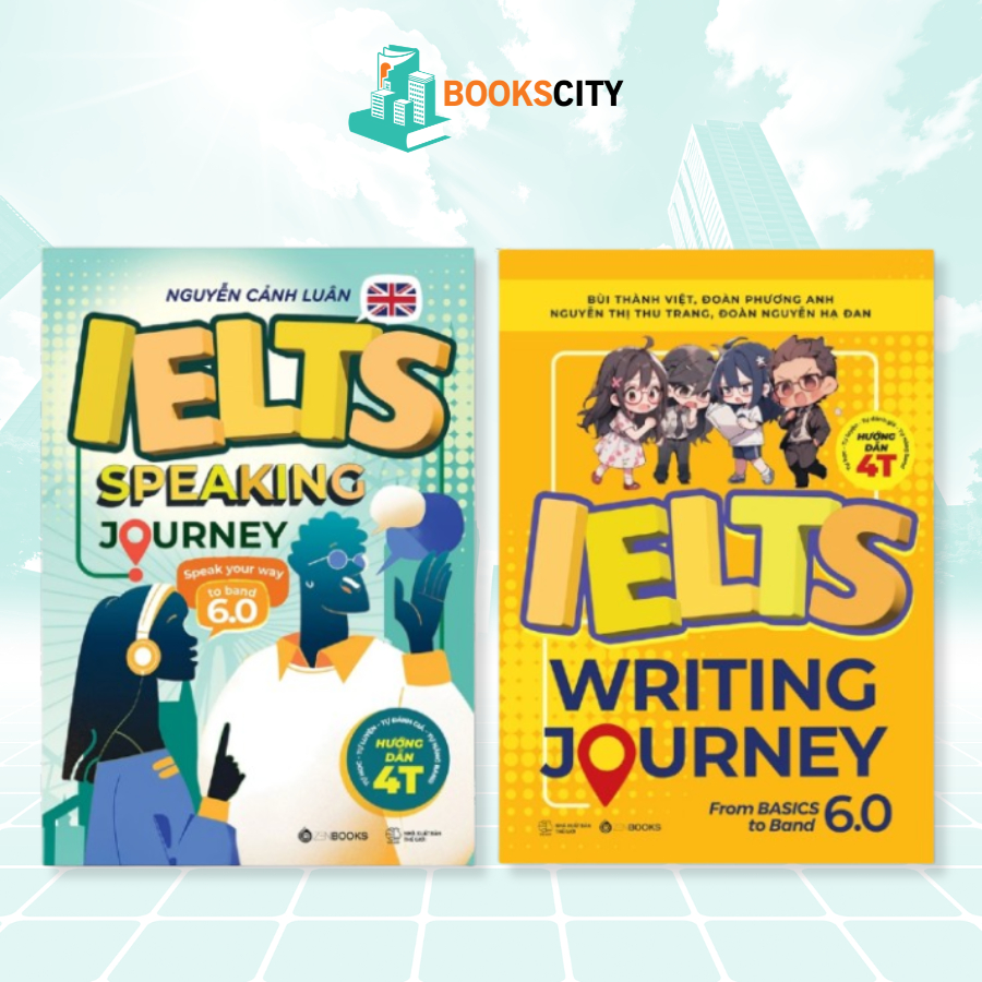 Combo Sách Học IELTS Writing & Speaking - Lộ Trình Từ Cơ Bản Đến Band 6.0 (2 Quyển)