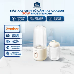 Máy Xay Sinh Tố Cầm Tay Mini Gaabor FP03T-WH01A - Hàng Chính Hãng