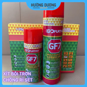 Chai Xịt Chống Rỉ Sét GF7, Xịt Bôi Trơn Đa Năng, Mở Ốc Kẹt, Khử Tiếng Kêu
