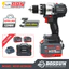 Máy Khoan Pin BOSSUN 21V M21B-ID1380BL 13mm Không Chổi Than Lực Siết 80Nm 3 Chức Năng Khoan Búa Bắt Vít