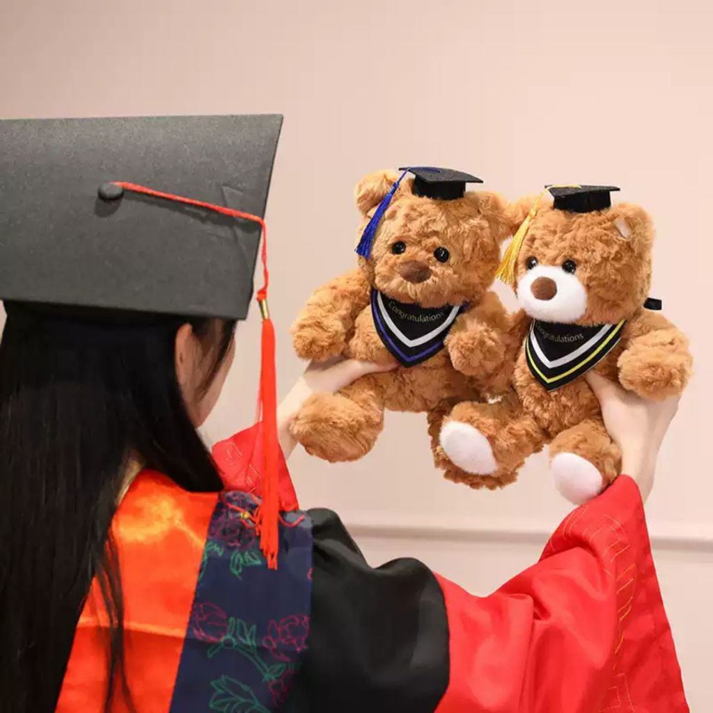 Gấu Bông Tốt Nghiệp Teddy 25Cm, Gấu Cử Nhân Đội Mũ Tốt Nghiệp Quà Tặng Kỷ Yếu Cho Bạn Bé, Người Thân