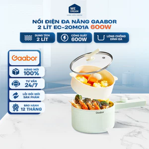 Nồi Điện Đa Năng Gaabor EC-20M01A 2L - Hàng Chính Hãng