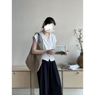 𝗠𝗮𝘆𝗮 𝗟𝗶𝗻𝗲𝗻-|LY LINEN| Áo Linen cổ V tay bay