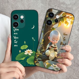 Ốp lưng Oppo Reno 15 / 15 / 15F/ 15 Pro In hình thư pháp,tâm an, an nhiên,chú tiểu mềm bảo vệ camera
