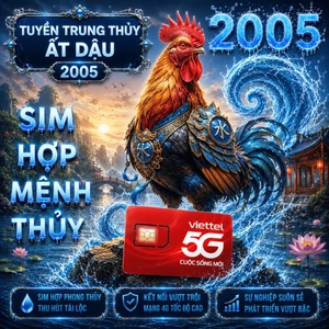 Sim Viettel Phong Thủy Hợp Tuổi 2005 Ất Dậu Mệnh Tuyền Trung Thủy Ổn Định Tài Chính