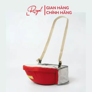 Địu Ngồi Cho Bé Dạng ĐƠN Royal Có Đệm Xốp PP Êm Ái Bệ Ngồi Trợ Lực Cố Định Tư Thế Đỡ Mông Chống Mỏi Khi Bế