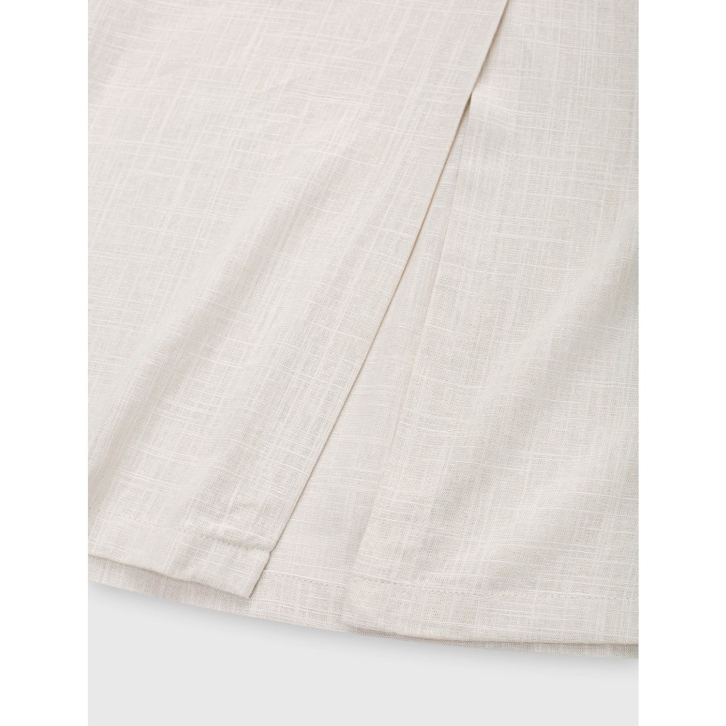 Chân váy nữ CANIFA chất liệu rayon linen mềm mại dáng suông dài có lót 6KS26S013