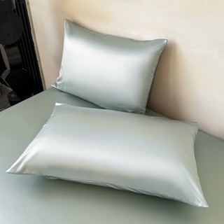 Bộ 4 món ga gối lụa băng Luna Silk M2T BEDDING - gồm 1 ga giường, 2 vỏ gối nằm, 1 vỏ gối ôm, mềm mại, mịn màng, mát lạnh