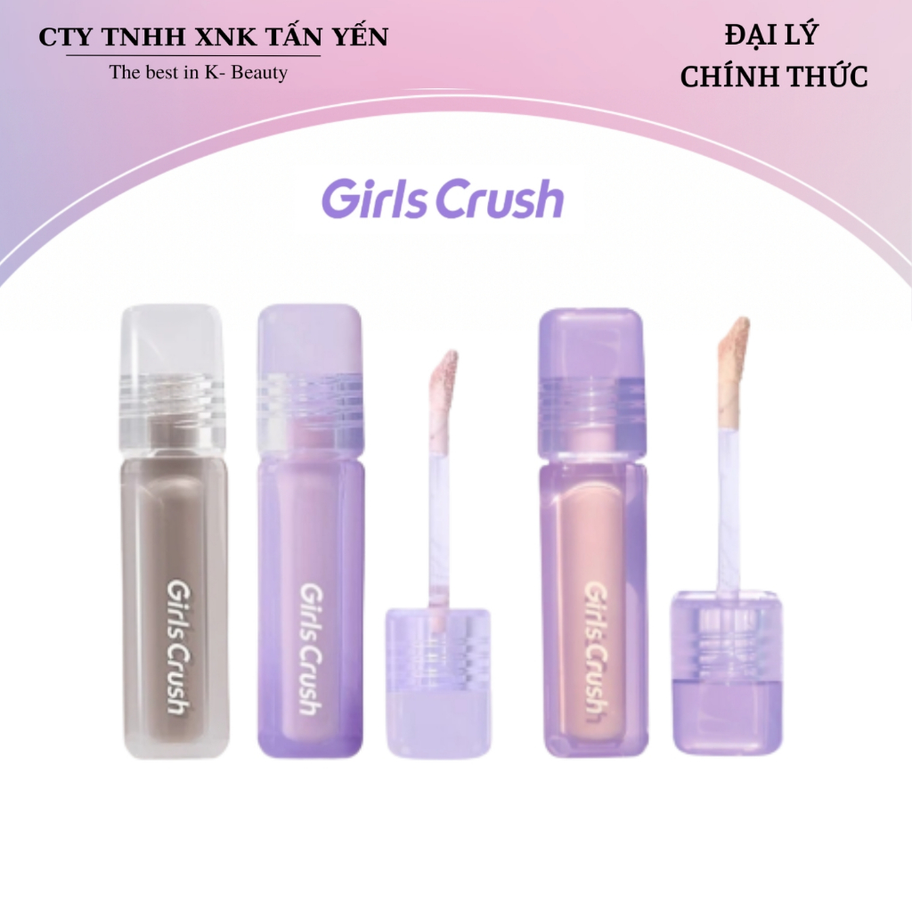Che Khuyết Điểm, Tạo Khối, Bắt Sáng Girls Crush Water Velvet Concealer 8G (00 - 01 - 02 - 03 - 0.5 - 04 - 07 -06-100-08)