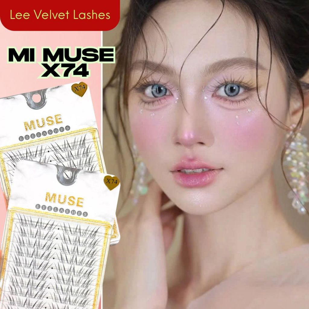 LeeVelvetLashes-MI MUSE X74-Mi gân sợi mảnh, tơi và đan xéo tự nhiên