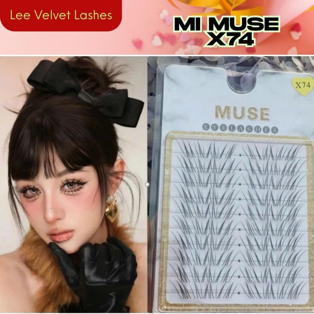 LeeVelvetLashes-MI MUSE X74-Mi gân sợi mảnh, tơi và đan xéo tự nhiên