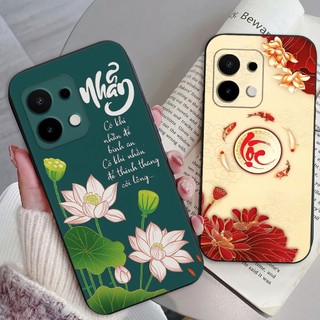 Ốp lưng Oppo A6 / A6 Pro In hình thư pháp,tâm an, an nhiên,chú tiểu mềm bảo vệ camera
