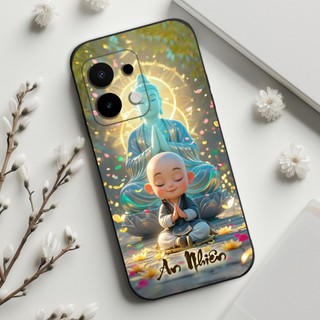 Ốp lưng Oppo A6 / A6 Pro In hình thư pháp,tâm an, an nhiên,chú tiểu mềm bảo vệ camera