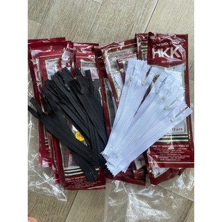 Dây kéo khóa quần tây HKK (túi 12chiếc) dài 18cm-phụ liệu may mặc