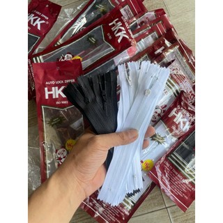 Dây kéo khóa quần tây HKK (túi 12chiếc) dài 18cm-phụ liệu may mặc