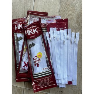 Dây kéo khóa quần tây HKK (túi 12chiếc) dài 18cm-phụ liệu may mặc