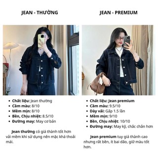 Áo Khoác Jeans Croptop 247Store Unisex Form Rộng Cá Tính Đi Học Đi Chơi