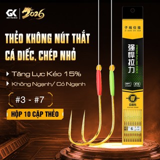 [Sản Phẩm Mới] Thẻo Câu Đài Không Nút Thắt Lưỡi Có Ngạnh Thẻo Câu Cá Chuyên Rô Diếc Chép