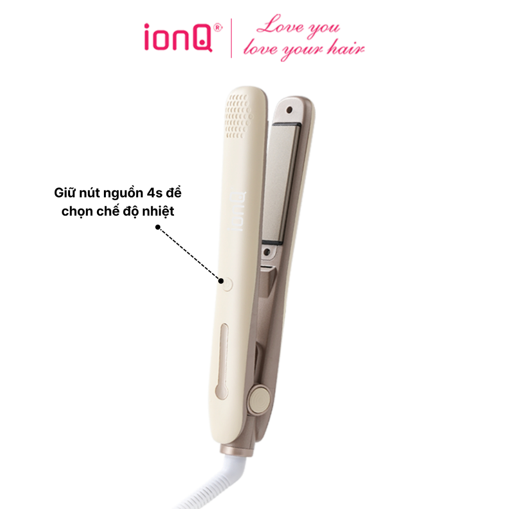 [KOC] Máy duỗi tóc ép thẳng ionQ Glossy 200 triệu ion âm lõi gốm T-Gross chăm sóc tóc suôn mượt