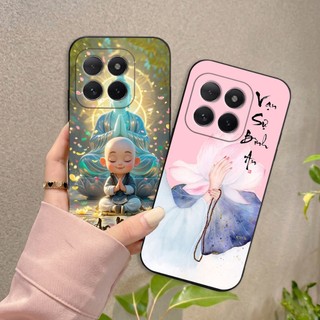Ốp lưng IQOO Z10 Turbo In hình thư pháp,tâm an, an nhiên,chú tiểu mềm bảo vệ camera