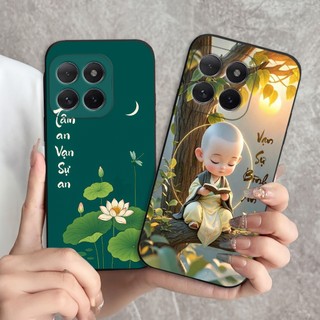 Ốp lưng IQOO Z10 Turbo In hình thư pháp,tâm an, an nhiên,chú tiểu mềm bảo vệ camera