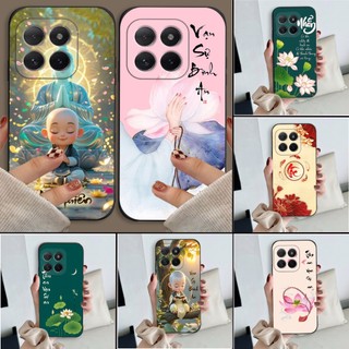 Ốp lưng IQOO Z10 Turbo In hình thư pháp,tâm an, an nhiên,chú tiểu mềm bảo vệ camera