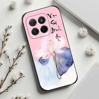 Ốp lưng IQOO Z10 Turbo In hình thư pháp,tâm an, an nhiên,chú tiểu mềm bảo vệ camera