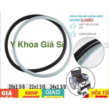Lốp xe lăn- Vỏ xe lăn- Lốp đặc không bơm hơi( các size xe lăn)