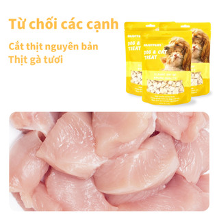 Ức Gà Cho Mèo 100g - 100% Thịt Thật, Giàu Protein Giúp Tăng Cân - Thức Ăn Vặt Thưởng Cho Mèo