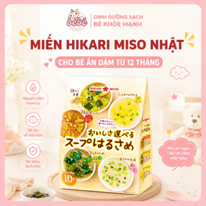 Miến ăn liền ngũ vị Hikari Miso Nhật Bản thơm ngon, hấp dẫn. Cho bé từ 12 tháng tuổi