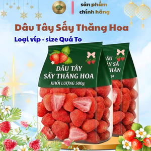 Dâu tây sấy thăng hoa ngon giòn ăn vặt làm quà ngày lễ tết làm nhân bánh sản phẩm sạch