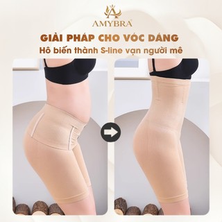 Quần Gen Nịt Bụng Cạp Cao Nâng Mông, Quần Nịt Bụng Gom Gọn Tạo Thắt Eo AMYBRA N3956