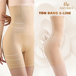Quần Gen Nịt Bụng Cạp Cao Nâng Mông, Quần Nịt Bụng Gom Gọn Tạo Thắt Eo AMYBRA N3956