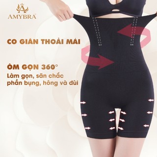 Quần Gen Nịt Bụng Cạp Cao Nâng Mông, Quần Nịt Bụng Gom Gọn Tạo Thắt Eo AMYBRA N3956