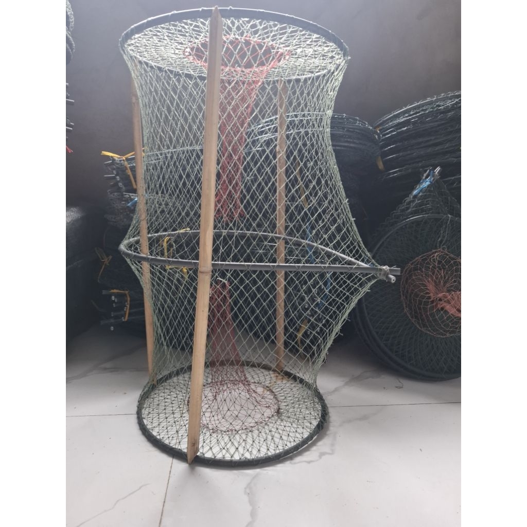 combo 10 lờ cá cải tiến 30x52 vành nhựa 8ly lưới cào 6 2p5