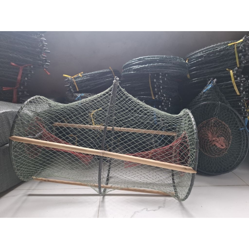 combo 10 lờ cá cải tiến 30x52 vành nhựa 8ly lưới cào 6 2p5