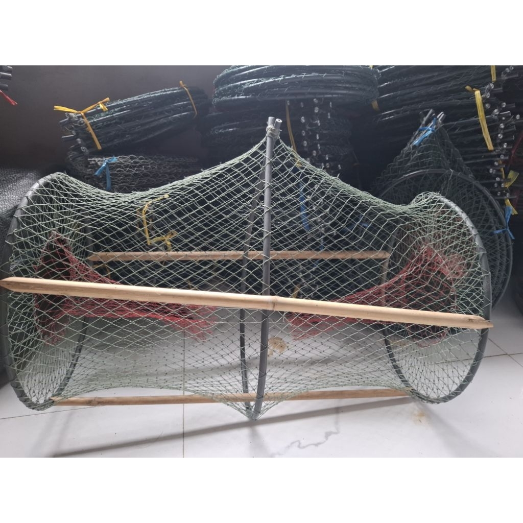 combo 10 lờ cá cải tiến 30x52 vành nhựa 8ly lưới cào 6 2p5