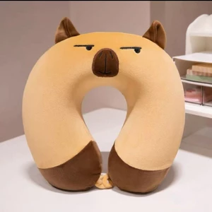 Gối Chữ U Capybara Ruột Cao Su Non Êm Ái, Gối Cổ Du Lịch Và Văn Phòng MUN STORE GCAPY108