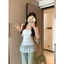 Áo Hai Dây Nữ Phối Ren Tiểu Thư Form Ôm Co Giãn Dễ Thương Style Hàn Quốc