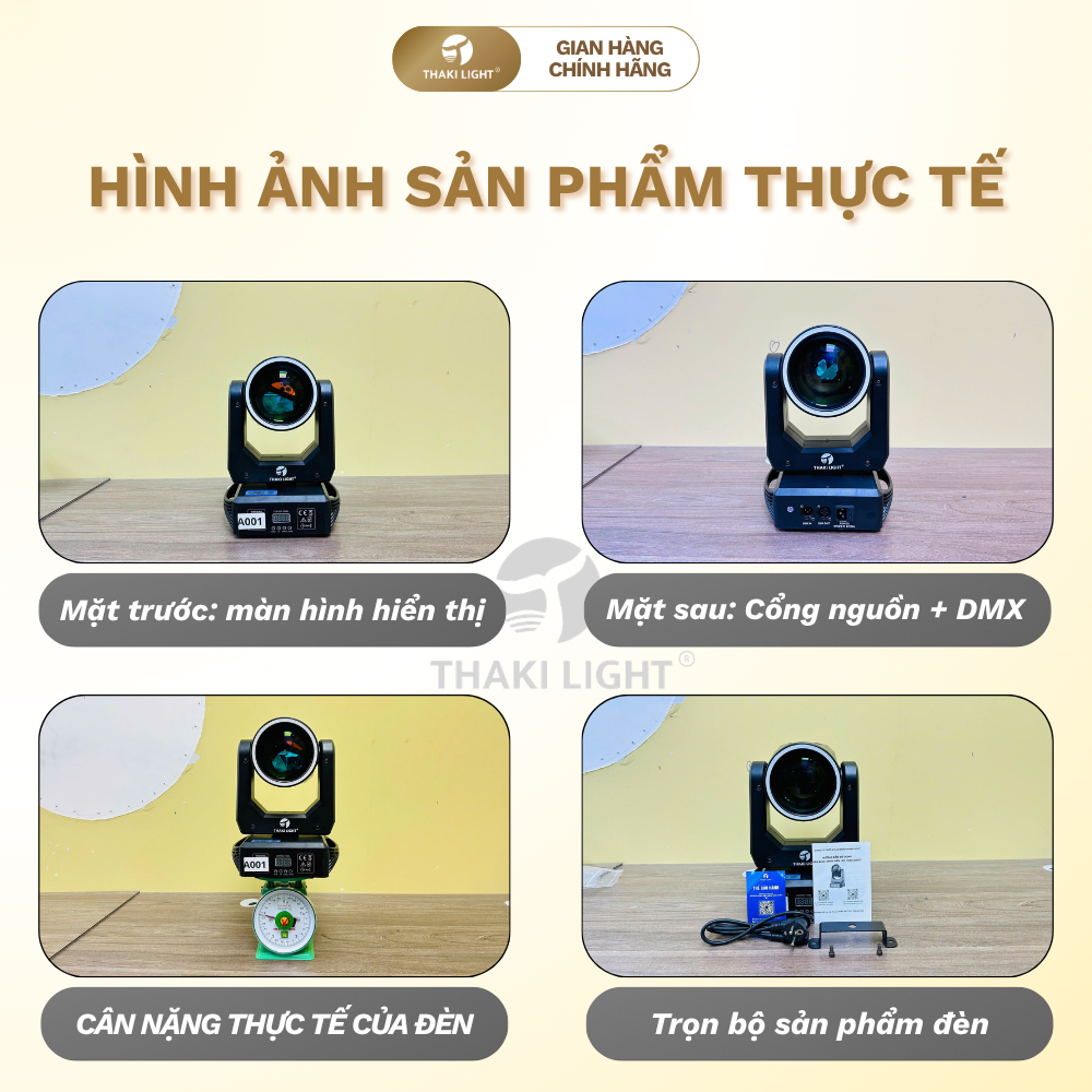 Đèn Beam 180W Plus THAKI LIGHT – Siêu Phẩm Ánh Sáng Chuyên Nghiệp Cho Sự Kiện, Bar, Karaoke