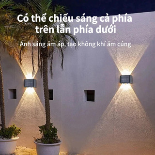 Ảnh 3 – OOKAS LED đèn tường năng lượng mặt trời chống nước Đèn trang trí tòa nhà, sân vườn, tường