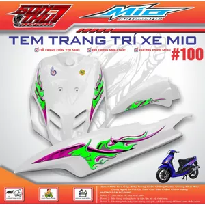 TEM XE MIO SPORT #100 (CHẤT LIỆU CAO CẤP - SIÊU NÉT - SIÊU ĐẸP - SIÊU CUTE)