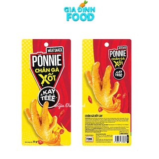 Chân gà Ponie xốt Mật ong mê, Kay tê - Chân gà rút xương mật ong mê 33gr